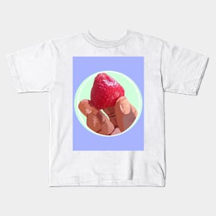 Grabbing a Strawberry Kids T-Shirt